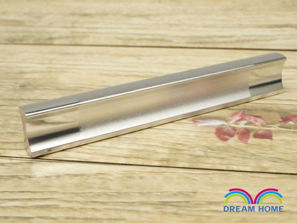 96mm Modern european style simple fashion furniture handle aluminum alloy silver white pull for drawer/cupboard/closet
