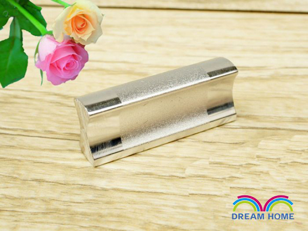 Modern european style simple fashion furniture handle aluminum alloy silver white pull for drawer/cupboard/closet Free shipping