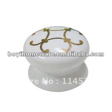 round ceramic drawer knobs wardrobe accessories wholesale and retail shipping discount 100pcs/lot N88