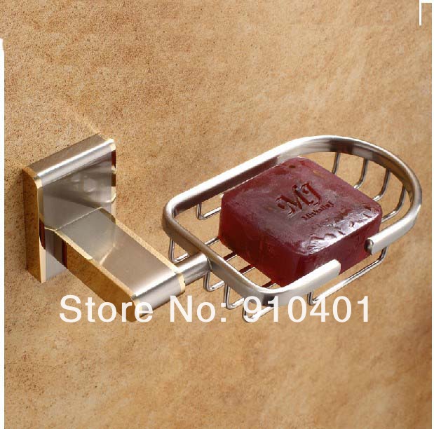 Wholesale And Retail Promotion Antique Golden Wall Mounted Soap Dish Holder Soap Basket Bathroom Accessories