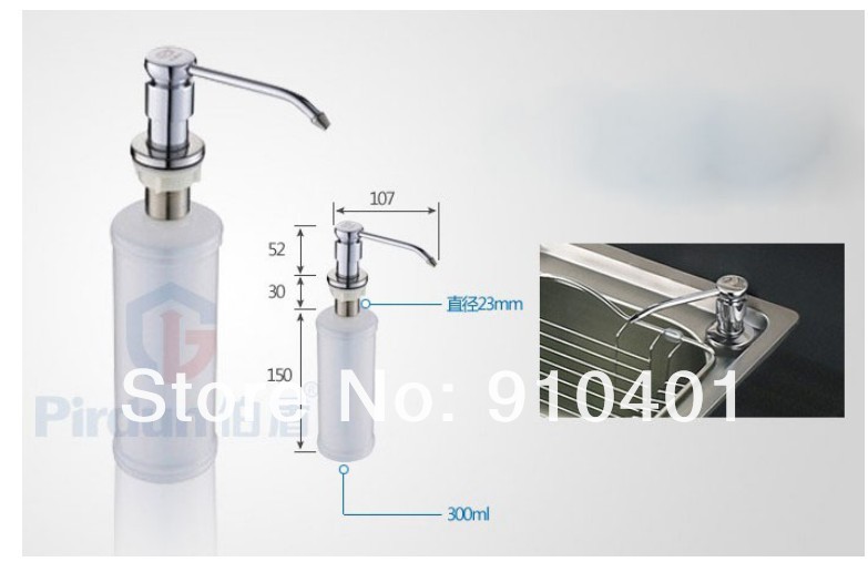 Wholesale And Retail Promotion Kitchen Deck Mounted Stainless Steel Liquid Soap Dispenser Pop Up Soap Dispenser