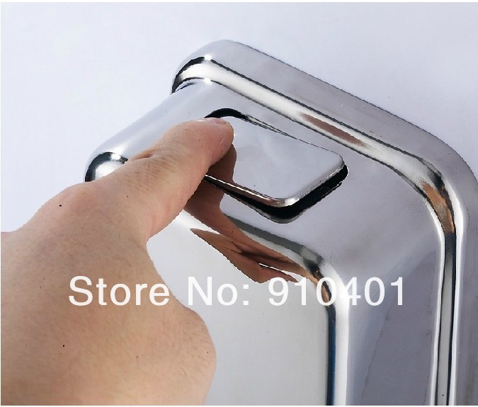 Wholesale And Retail Promotion NEW Bathroom Wall Mounted Stainless Steel Liquid Soap Dispenser 500ml Soap Box