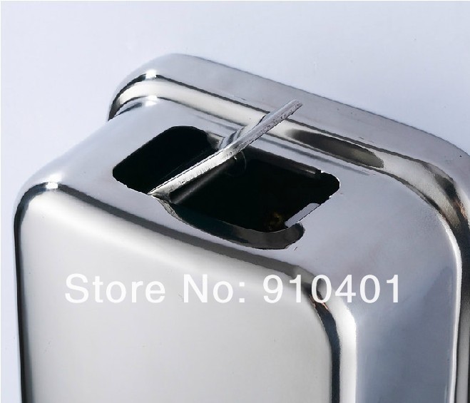 Wholesale And Retail Promotion NEW Bathroom Wall Mounted Stainless Steel Liquid Soap Dispenser 500ml Soap Box
