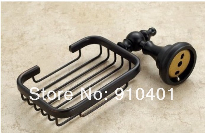 Wholesale And Retail Promotion NEW Modern Oil Rubbed Bronze Bathroom Soap Dish Holder Soap Basket Wall Mounted