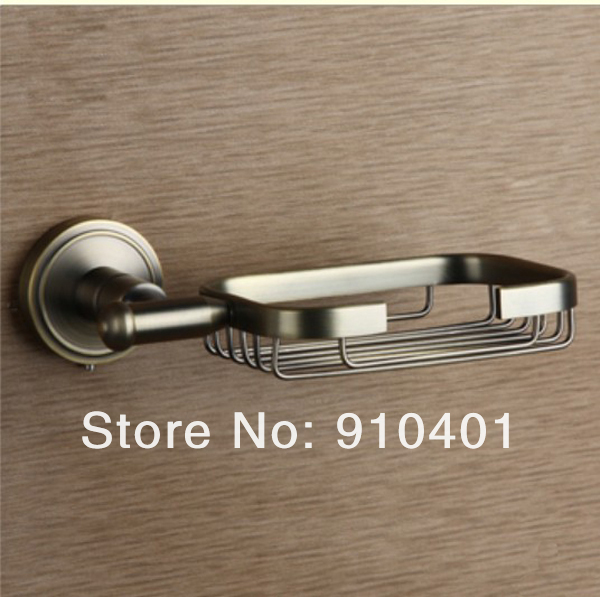 Wholesale And Retail Promotion Polished Antique Bronze Brass Wall Mounted Soap Dish Holder Soap Dishes Basket