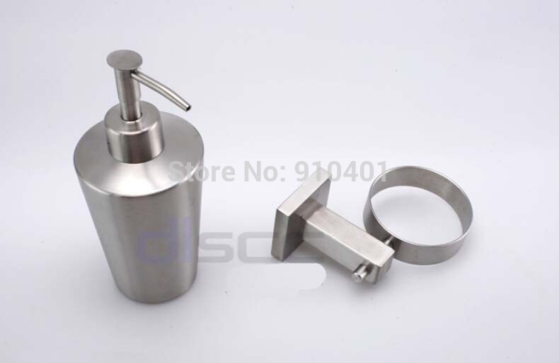 Wholesale And Retail Promotion Wall Mounted Chrome Stainless Steel Bathroom Kitchen Sink Liquid Soap Dispenser
