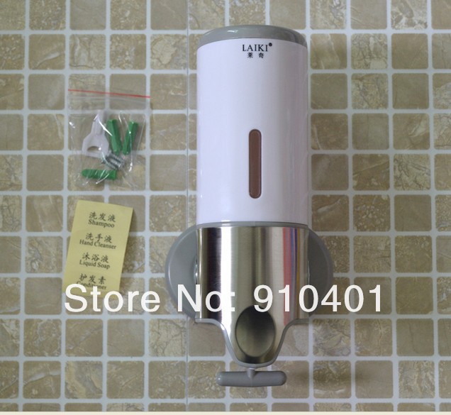 Wholesale And Retail Promotion Wall Mounted Round Style Bathroom Shampoo/ Soap Dispense Pop Up Soap Dispenser