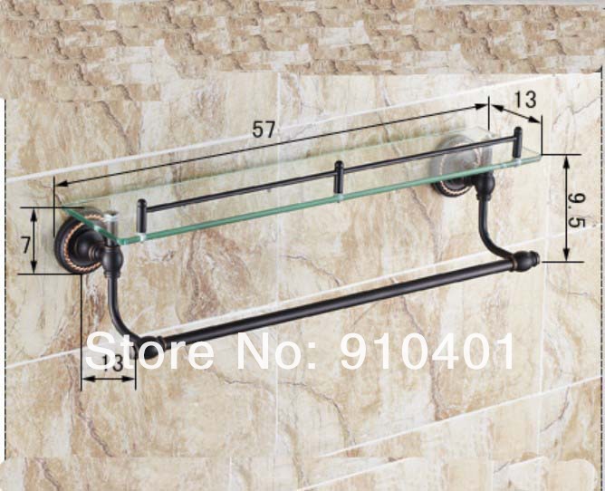 Wholesale And Retail Promotion Luxury Oil Rubbed Bronze Wall Mounted Bathroom Shower Caddy Shelf W/ Towel Bar