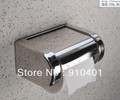 Polish stainless steel toliet paper holder roll tissue box wholesale and retail(chrome)