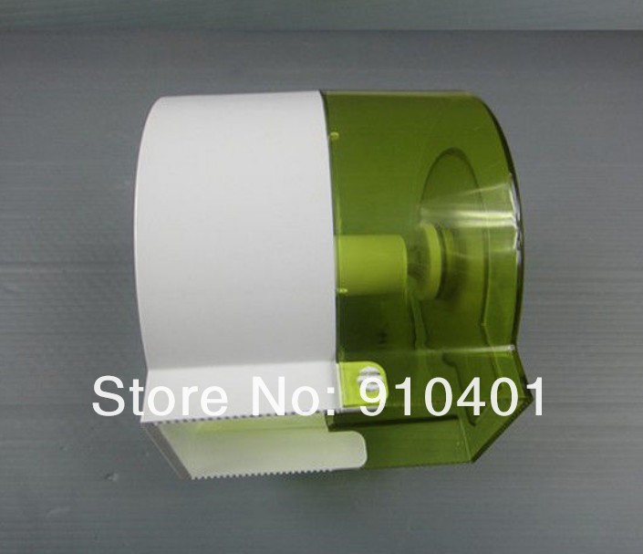 Wholesale And Retail Promotion   NEW Green Color Lovely Waterproof Toilet Roll Paper Holder Tissue Paper Box Rack