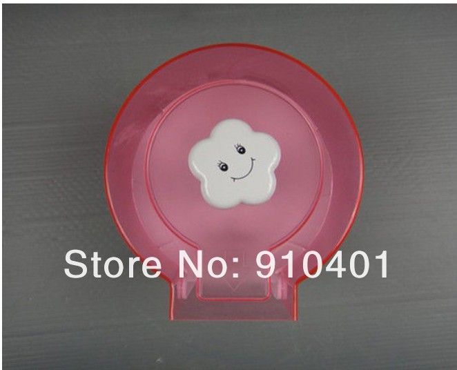 Wholesale And Retail Promotion   NEW Round Red Lovely Waterproof Toilet Roll Paper Holder Tissue Paper Box Rack