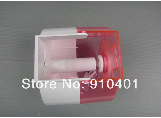 Wholesale And Retail Promotion   NEW Round Red Lovely Waterproof Toilet Roll Paper Holder Tissue Paper Box Rack