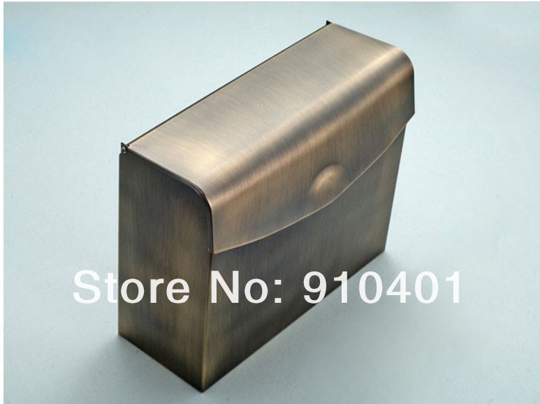 Wholesale And Retail Promotion Antique Bronze Wall Mounted Toilet Paper Holder Waterproof Paper Box Wall Mount