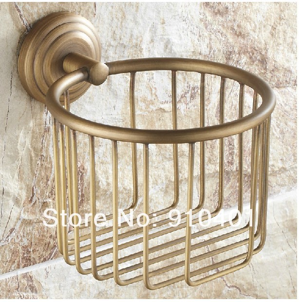 Wholesale And Retail Promotion Antique Toilet Paper Holder Tissue Basket Holder Cosmetic Shower Caddy Storage