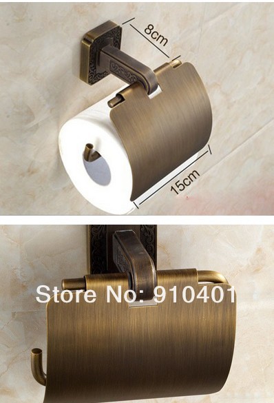Wholesale And Retail Promotion Bathroom Toilet Antique Brass Wall Mounted Toilet Paper HolderBrass Toilet Roll