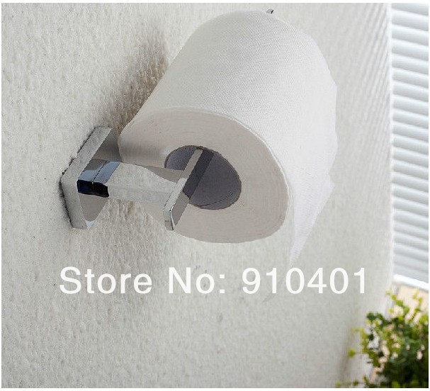 Wholesale And Retail Promotion Luxury Chrome Finish Wall Mounted Toilet Paper Holder Bathroom Tissue Holder Bar