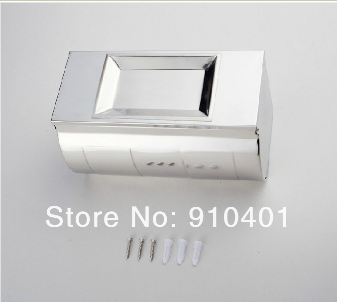 Wholesale And Retail Promotion Modern Chrome Bath Toilet Paper Holder Box Toilet Paper Holder Waterproof Box