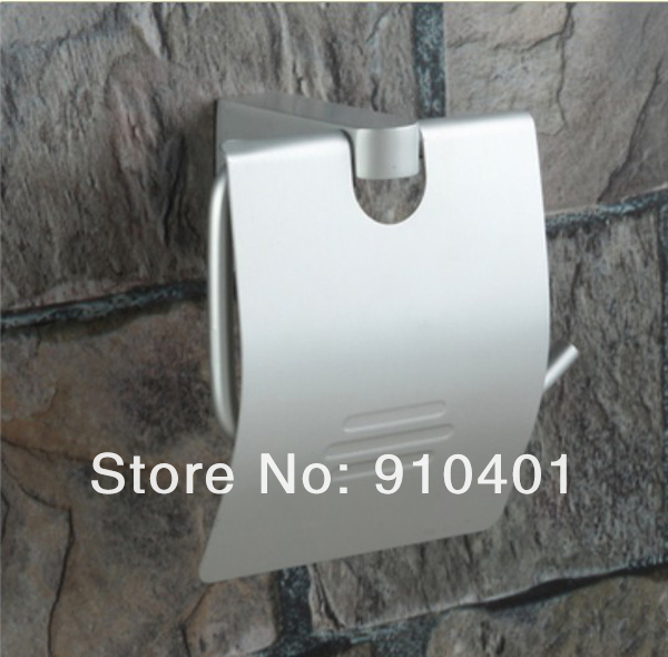 Wholesale And Retail Promotion NEW Lavatory Bath Aluminum Wall Mounted Toilet / Tissue Paper Holder With Cover