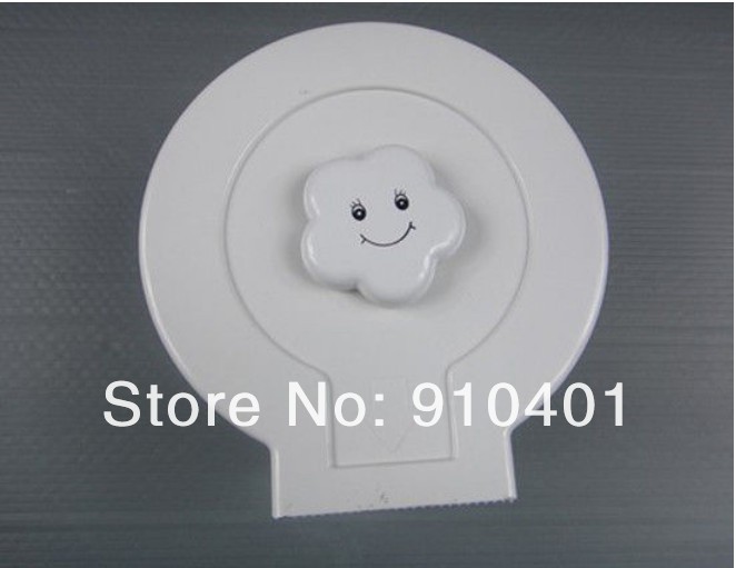 Wholesale And Retail Promotion  NEW Lovely White Color Waterproof Toilet Roll Paper Holder Tissue Paper Box Rack