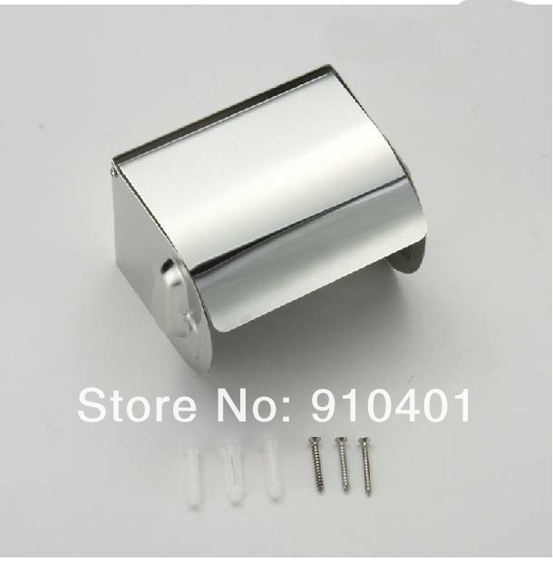 Wholesale And Retail Promotion Polished Chrome Brass Wall Mounted Bathroom Toilet Paper Holder Waterproof Box