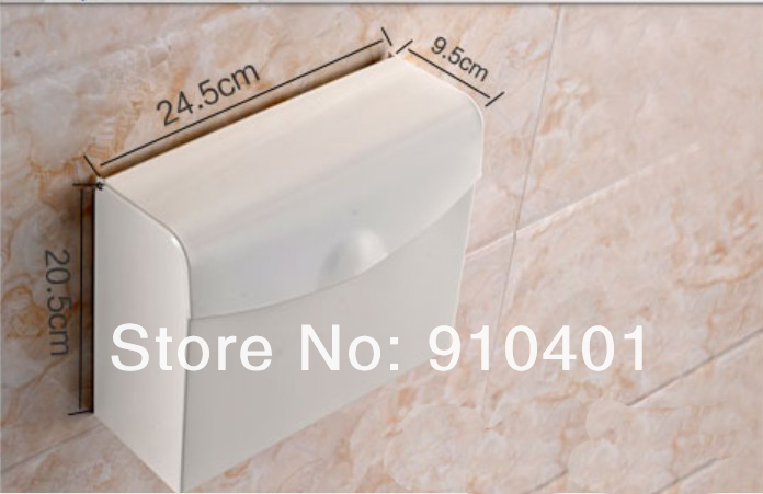Wholesale And Retail Promotion White Painting Wall Mounted Toilet Paper Holder Toilet Paper Box