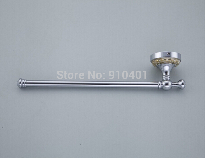 Wholdsale And Retail Promotion Modern Chrome Brass Wall Mounted Towel Bar Holder Single Towel Rack Towel Hanger