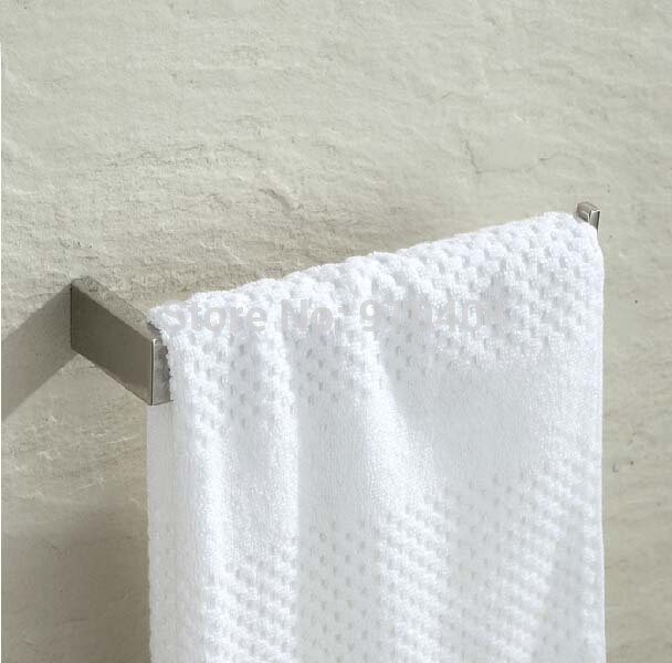 Wholdsale And Retail Promotion Wall Mounted Bathroom Towel Rack Holder Square Towel Bar Hangers