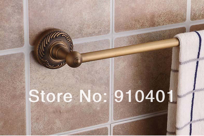 Wholesale And Retail Promotion   NEW Luxury Wall Mounted Bathroom Towel Bar Classic Carved Base Towel Bar Holder