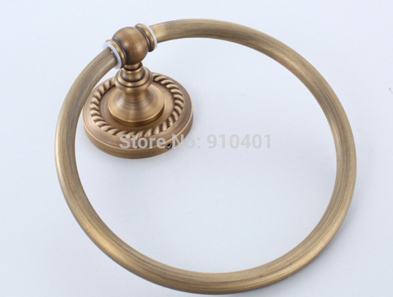 Wholesale And Retail Promotion Antique Brass Wall Mounted Bathroom Towel Rack Holder Towel Ring