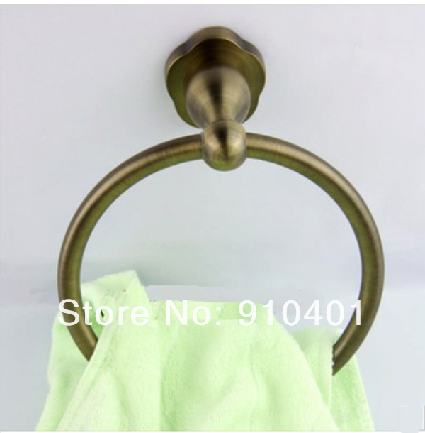 Wholesale And Retail Promotion Antique Bronze Towel Ring Hanging Ring Towel Holder Towel Hanger Antique Bronze