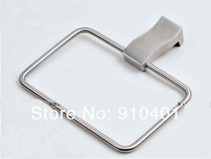 Wholesale And Retail Promotion Bathroom Stainless Steel Wall Mounted Towel Rack Holder Square Towel Bar Holder