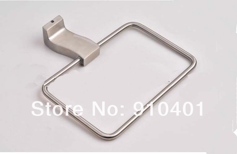 Wholesale And Retail Promotion Bathroom Stainless Steel Wall Mounted Towel Rack Holder Square Towel Bar Holder