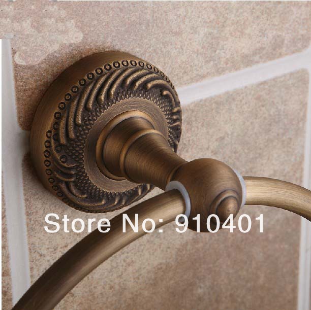 Wholesale And Retail Promotion  Fashion Luxury Wall Mounted Bathroom Towel Ring Classic Carved Base Towel Holder