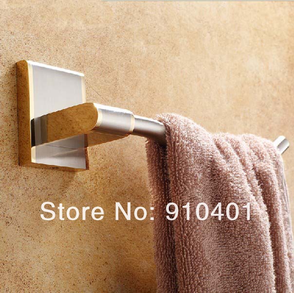 Wholesale And Retail Promotion Modern Square Wall Mounted Antique Golden Towel Ring Towel Rack Holder Towel Bar