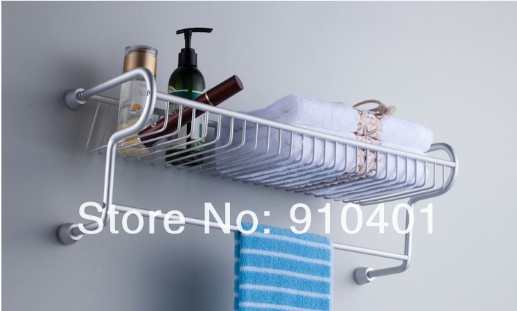 Wholesale And Retail Promotion NEW Fashion Home Aluminium Bathroom Shelf Commodity Storager Holder Towel Bar