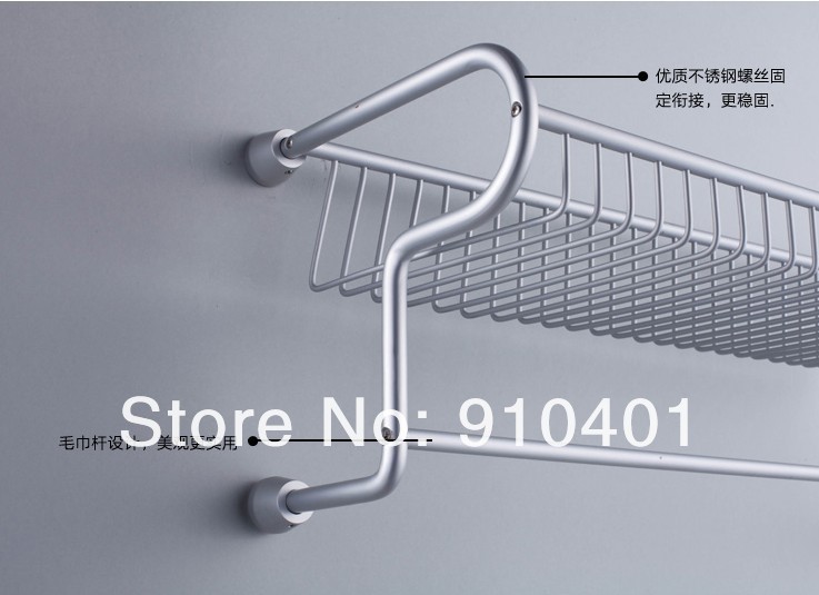 Wholesale And Retail Promotion NEW Fashion Home Aluminium Bathroom Shelf Commodity Storager Holder Towel Bar