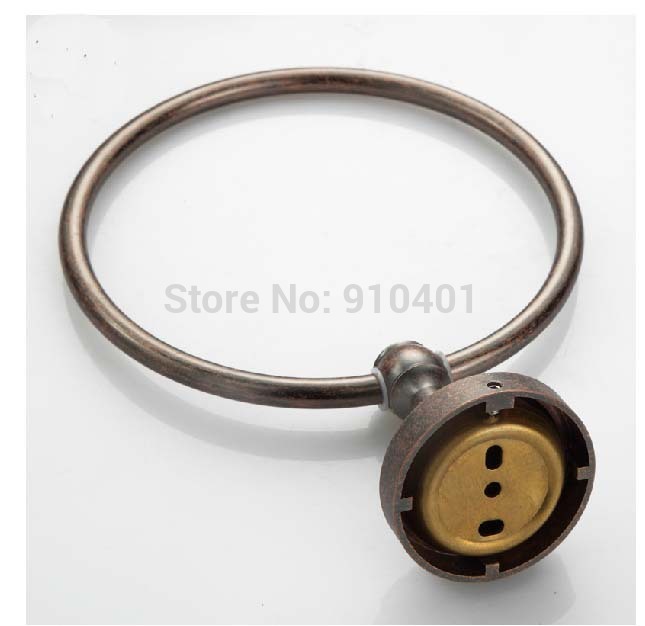 Wholesale And Retail Promotion NEW Modern Bathroom Brass Wall Mounted Towel Ring Towel Holder Oil Rubbed Bronze