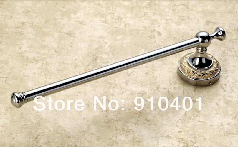 Wholesale And Retail Promotion NEW Modern Chrome Brass Wall Mounted Towel Bar Holder Bathroom Towel Ring Holder