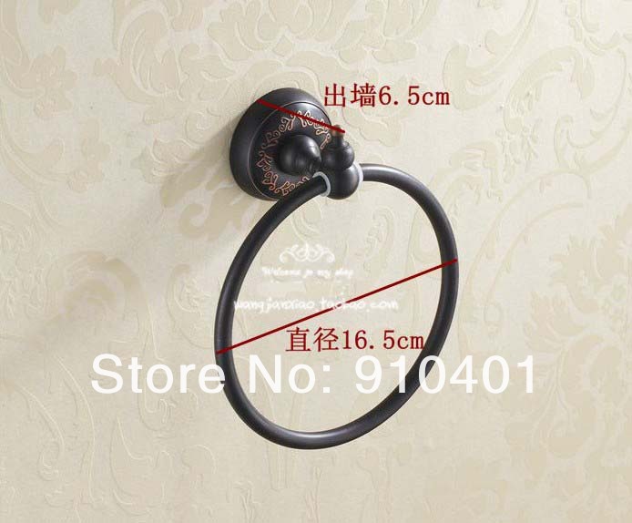 Wholesale And Retail Promotion Oil Rubbed Bronze Wall Mounted Towel Rack Holder Shower Towel Ring Bar Holder