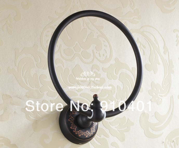 Wholesale And Retail Promotion Oil Rubbed Bronze Wall Mounted Towel Rack Holder Shower Towel Ring Bar Holder
