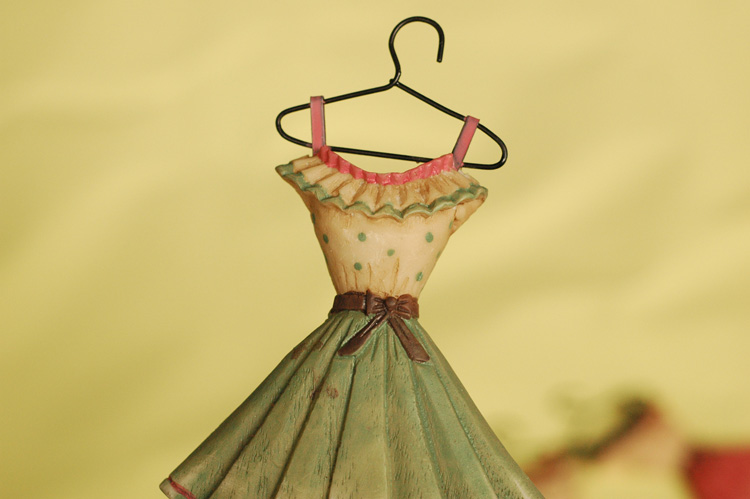 -4colors Lady Dress resin rustic iron hook hat hanger coat hooks