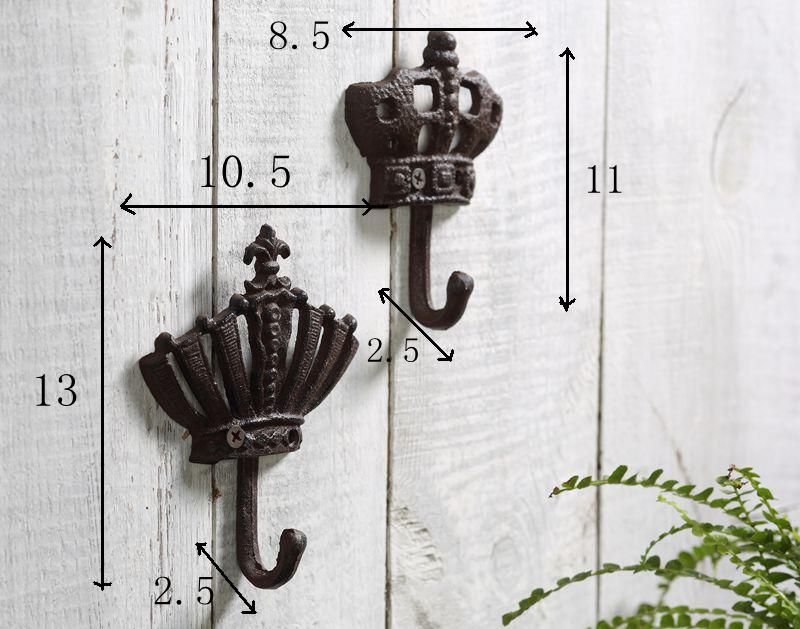 Fashion iron hook decorative vintage wall door after the coat hooks clothes hanging hook