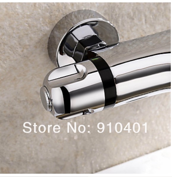 Wholesale And Retail Promotion Luxury Chrome Brass Bathroom Tub Faucet Thermostatic Tub Mixer Tap Dual Handles