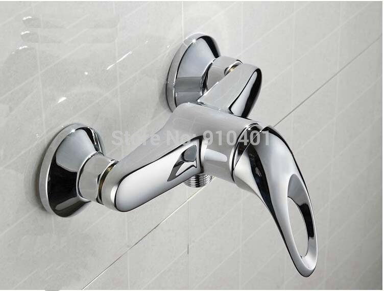 Wholesale And Retail Promotion Luxury wall mounted bathroom tub faucet single handle chrome brass sink mixer tap