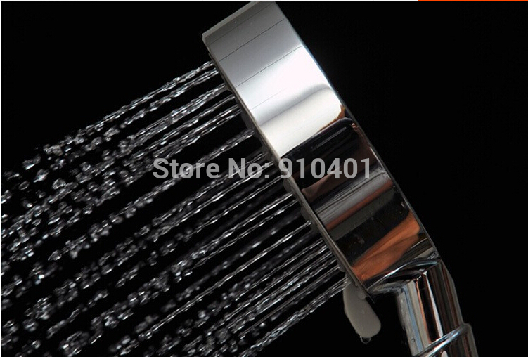 Wholesale And Retail Promotion wall mounted bathroom tub faucet with hand shower mixer tap chrome brass shower