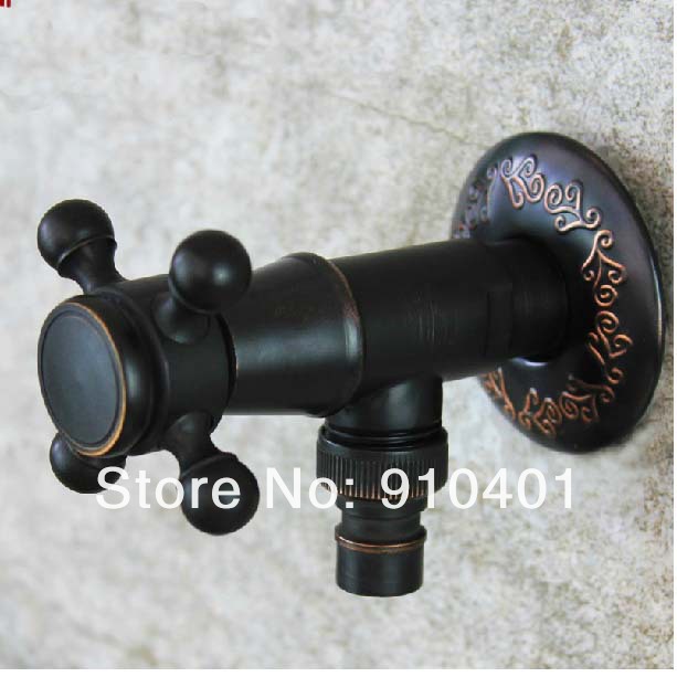 Wholesale And Retail Promotion NEW Bathroom Oil Rubbed Bronze Washing Machine Faucet Pool Sink Tap Wall Mount
