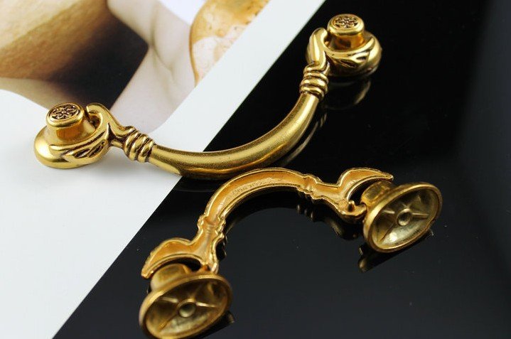 Antique handle hanging pull European door drawer handle and knobs(C.C.:64mm L:93mm)