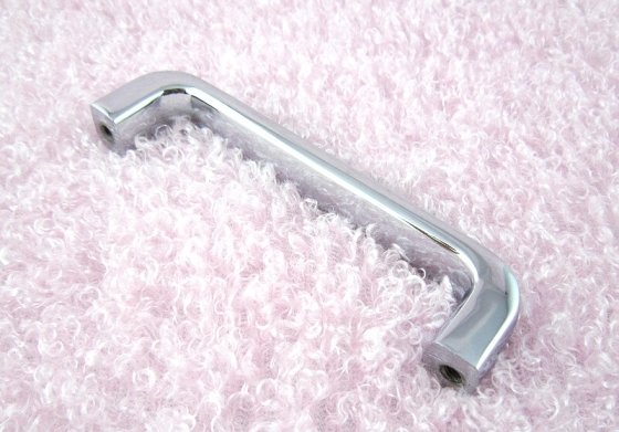Kitchen Cabinet Handle With Solid Zinc Alloy Silver  Metal Part  (C.C.:96mm,Length:105mm)