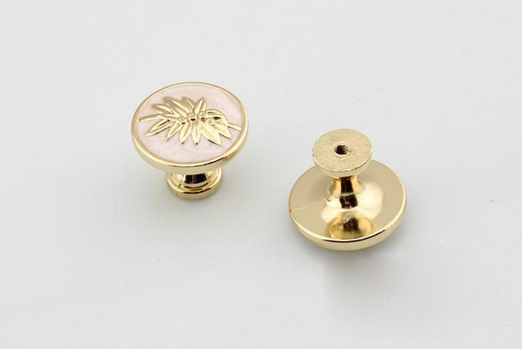 10pcs Solid Small Round Cabinet Handles Gold Cave Flower Door Knockers Handle Drawer Pulls Knobs China Furniture Bulk Price