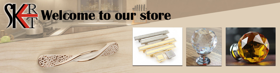 Fashion 8pcs Cabinet Knobs Viborg Handles Assembly Cupboard Chest Group Gold Knobs Drawer Pulls Glass Door